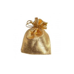 SAQUINHO ORGANZA DOURADO PP