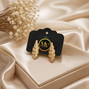 BRINCO OURINHO FOLHA TRABALHADA BANHADO A OURO 18K
