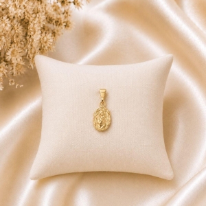 PINGENTE FACE DE CRISTO PEQUENA BANHADO A OURO 18K