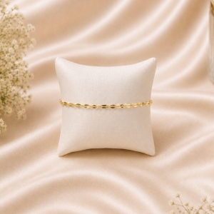 PULSEIRA BATIDA LAMINADA BANHADA A OURO 18K TAM21CM