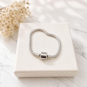 Pulseira de berloque fecho tambor 16cm