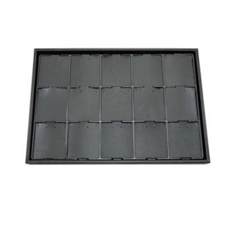 BANDEJA 15 ESPAÇOS PARA CONJUNTO PRETA