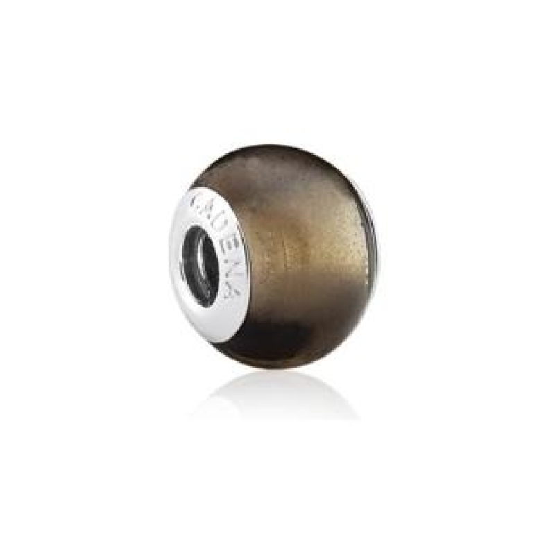 BERLOQUE DE PRATA 925 REALIZE REDONDO QUARTZO FUME