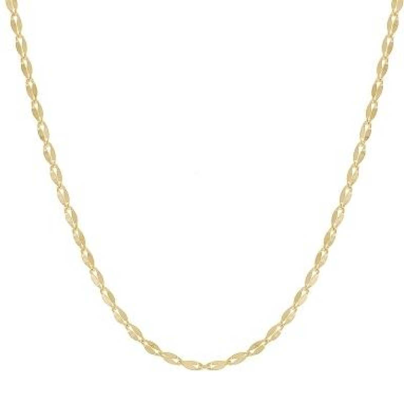 CORRENTE BATIDA LAMINADA BANHADA A OURO 18K