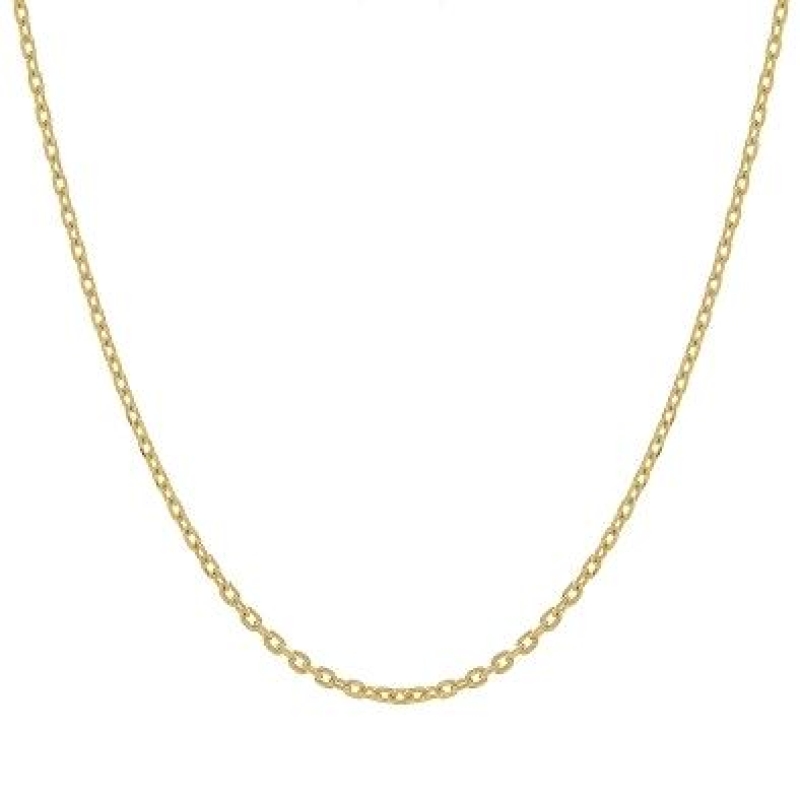 Corrente elo cartie curta banhada a ouro 18k