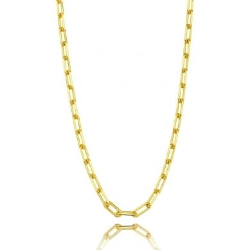 CORRENTE ELO CARTIER BANHADA A OURO 18K