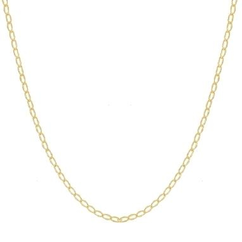 CORRENTE ELO LOSANGO  TRABALHADA BANHADA A OURO 18K