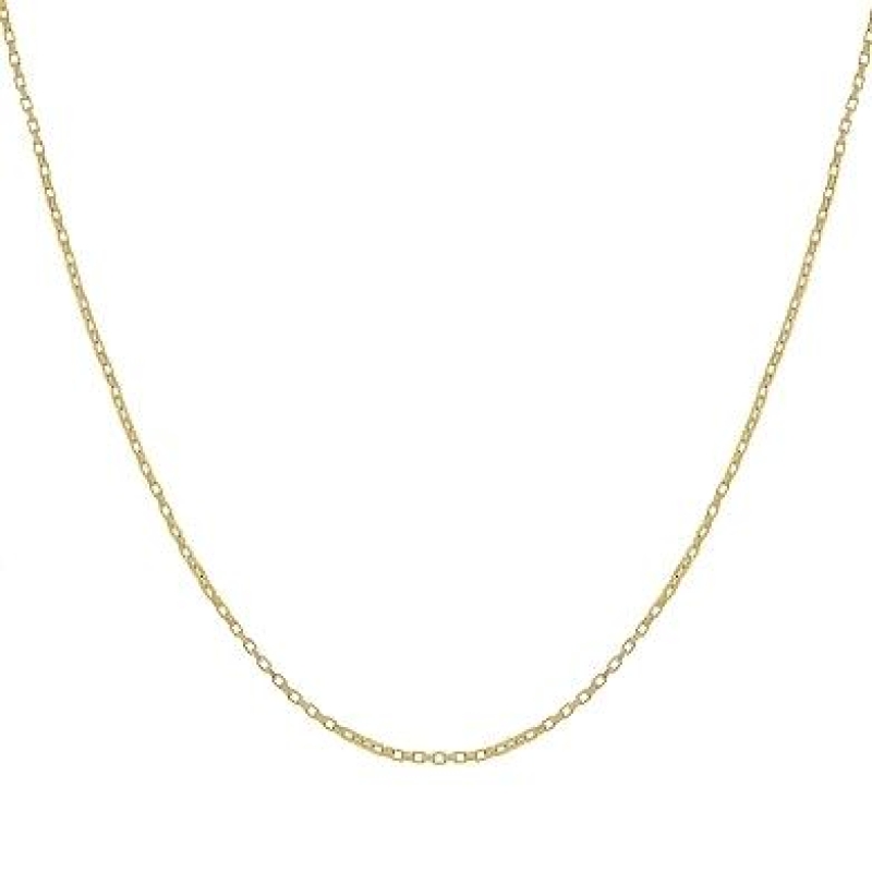 Corrente tijolinho fino pequeno banhado a ouro 18K