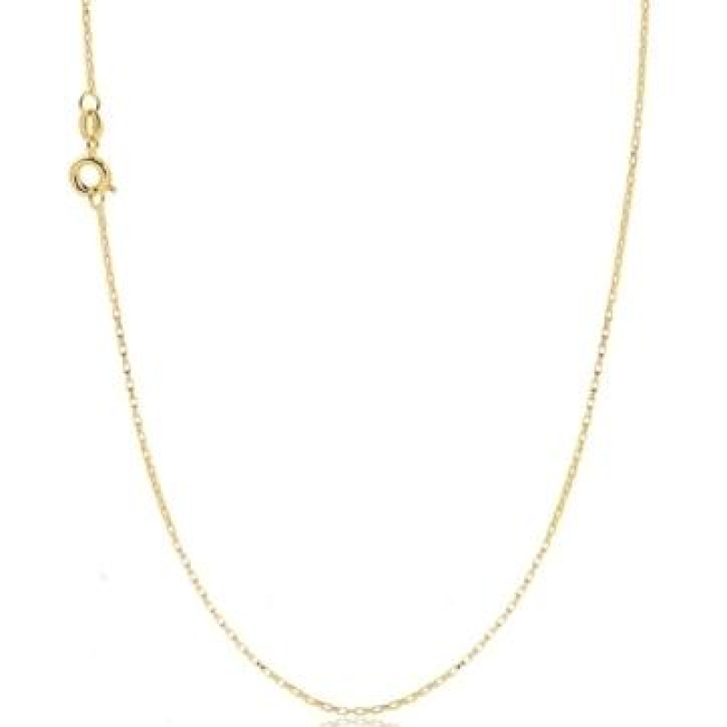 Corrente tijolinho fino vnl0.40 banhado a ouro 18k