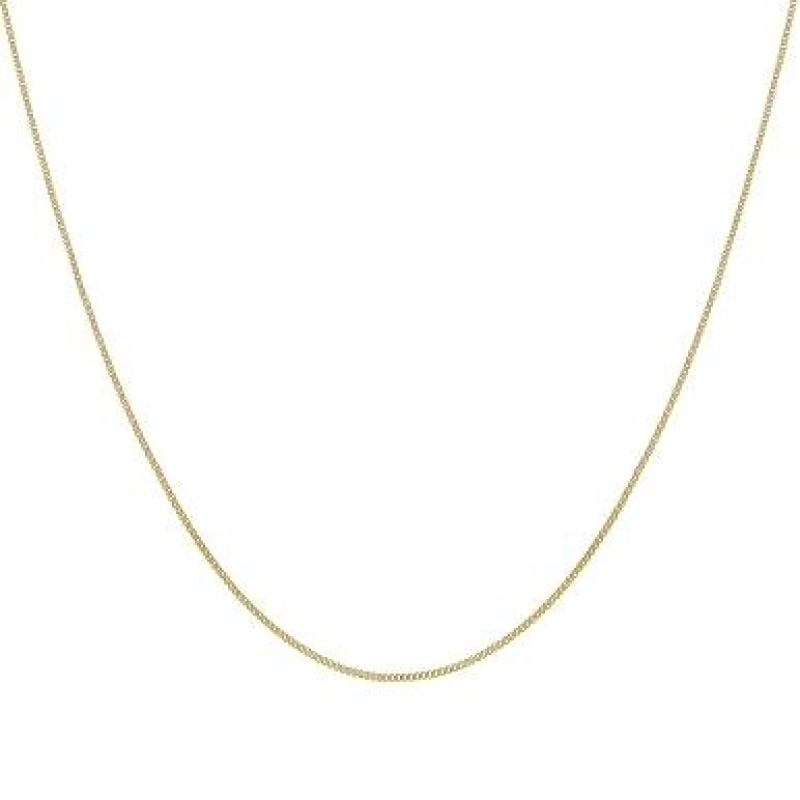 Corrente veneziana sem extensor 40cm  banhado a ouro 18K