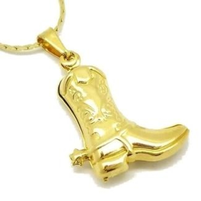 PINGENTE BOTA BANHADO A OURO 18K
