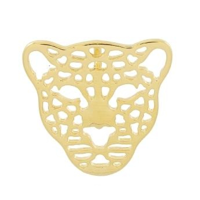 PINGENTE ONCA BANHADO A OURO 18K