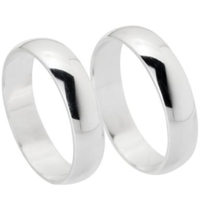 ALIANCA 4MM PRATA 925