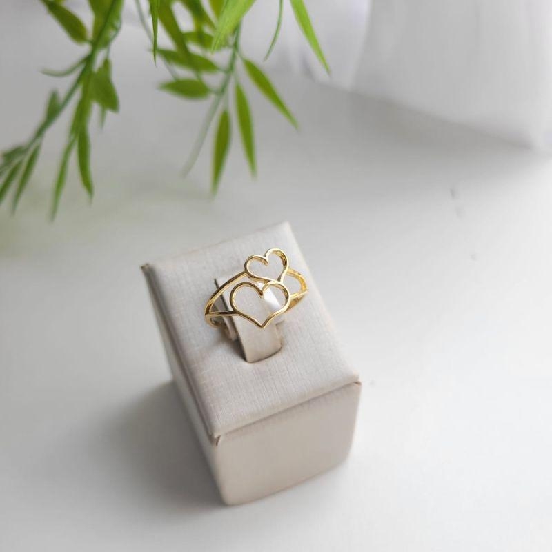 ANEL DOIS CORACOES VAZADOS