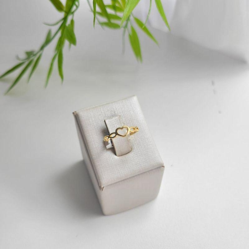 ANEL FALANGE CORACAO COM INFINITO