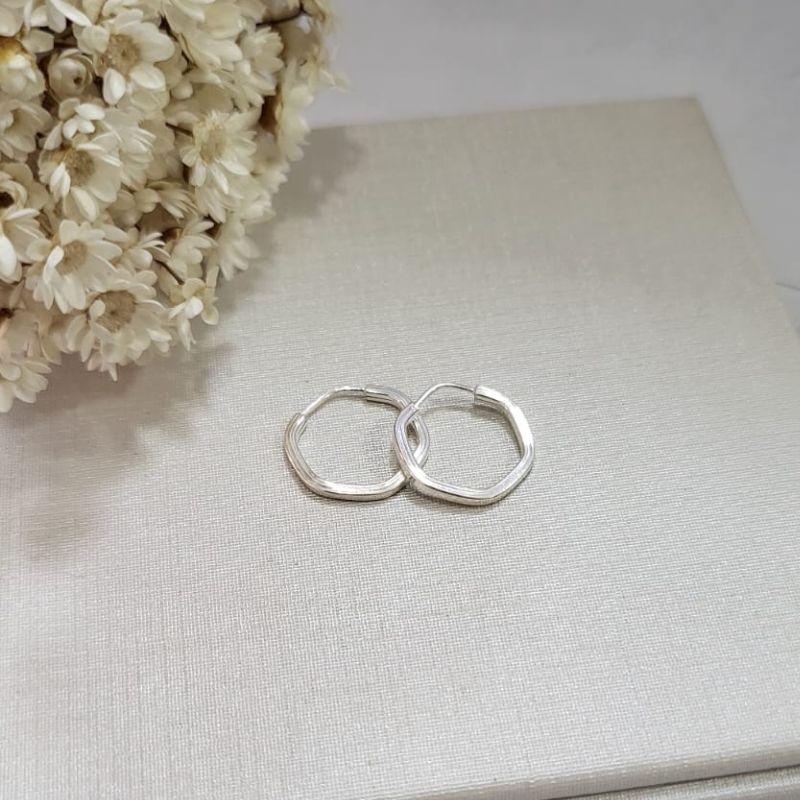 ARGOLA HEXAGONAL 1,4CM