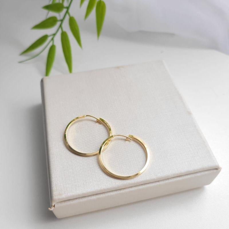 ARGOLA REDONDA LISA FECHADA FIO QUADRADO P