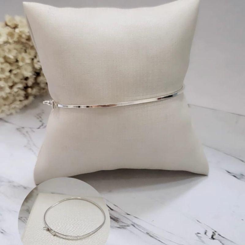 BRACELETE DE PRATA FIO QUADRADO