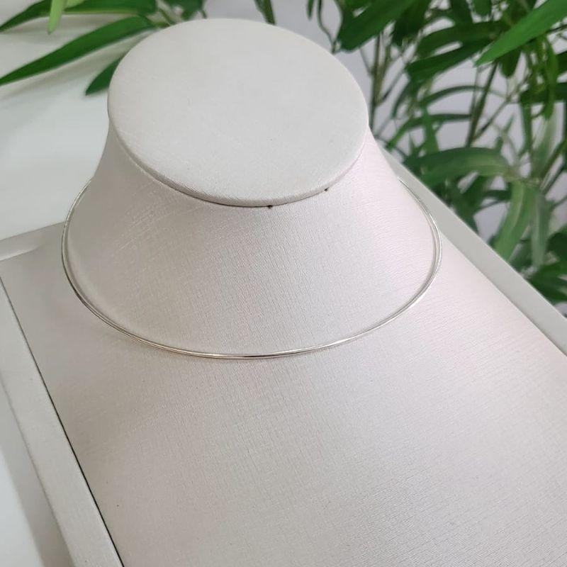 CHOCKER ARO LISO PRATA