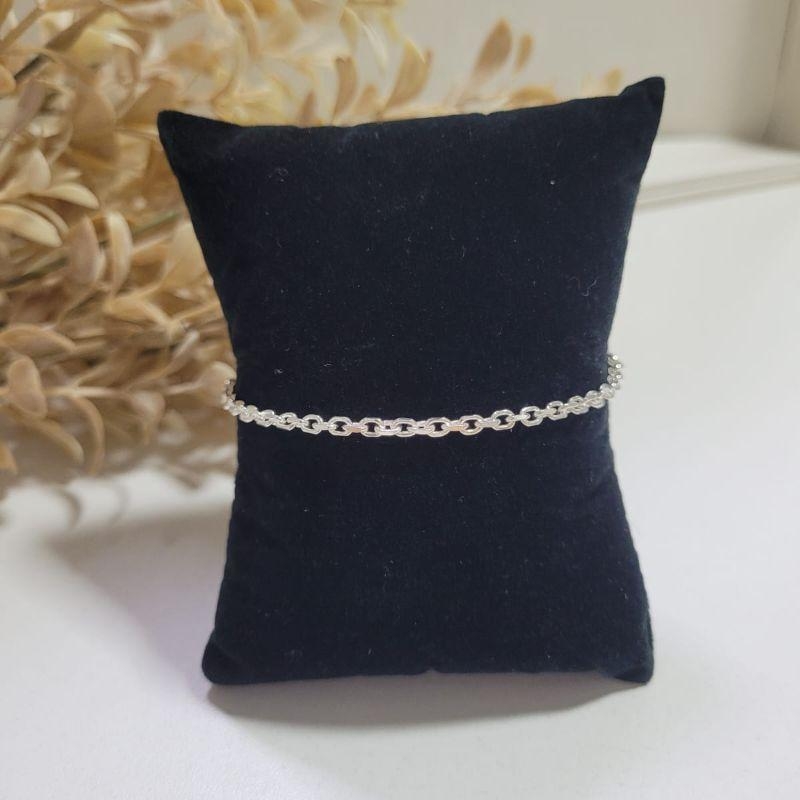 Pulseira masculina elo cartier f080 prata 925 TAM21CM