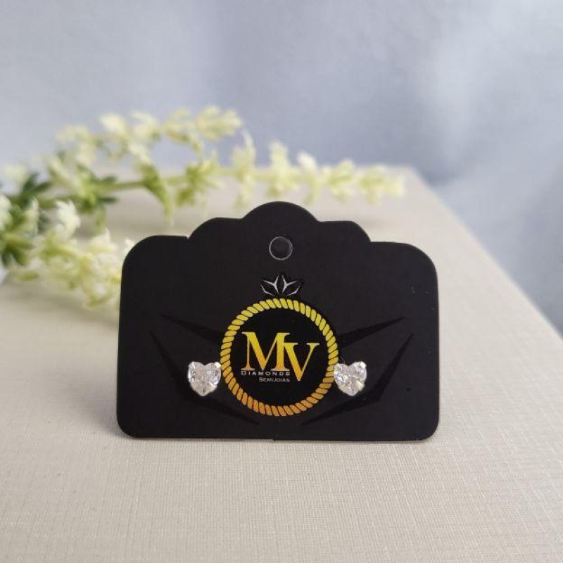 BRINCO 4MM CORACAO ZIRC PRATA