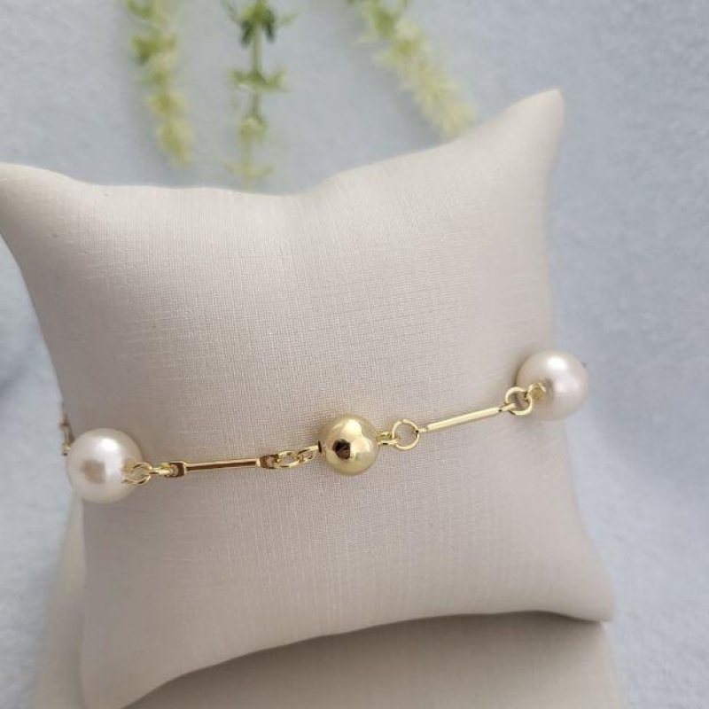 PULSEIRA BOLAS E PEROLAS