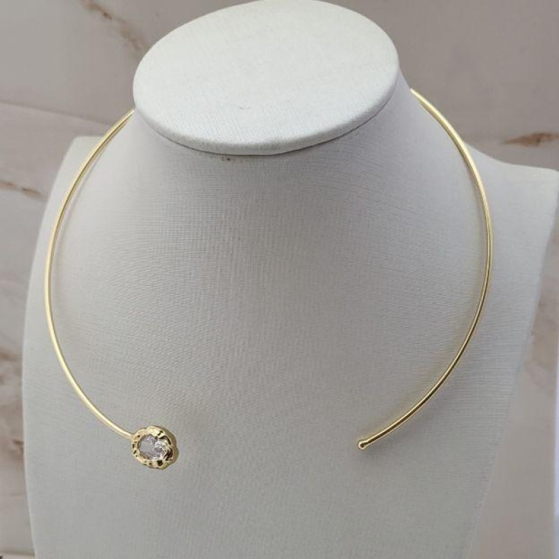 CHOCKER ARO PEDRA DUPLA