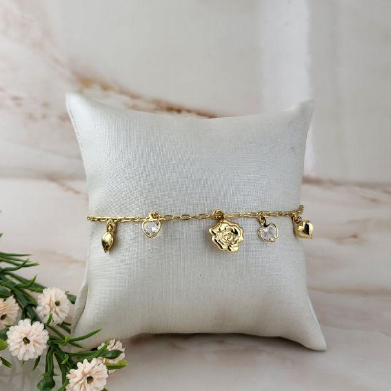 PULSEIRA FLOR P/TIFANY CORACAO