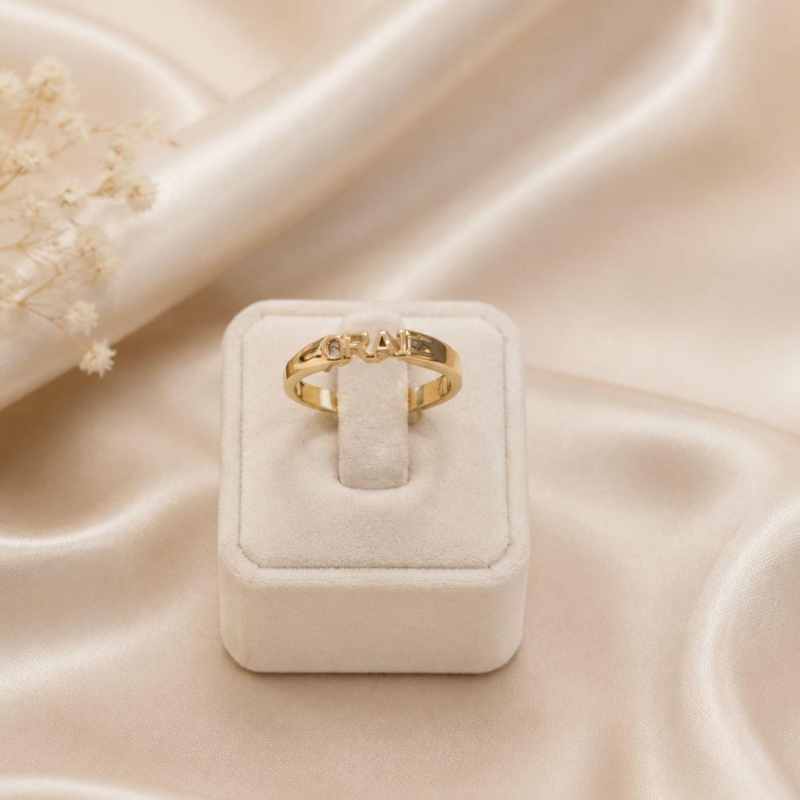 ANEL ORAI COM 1 ZIRCONIA BANHADO A OURO