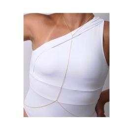 BODY CHAIN CORPO LONGO BANHADO A OURO 18K