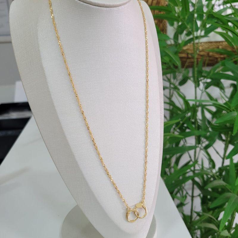 BODY MASK CHAIN CORRENTE PARA MASCARA/OCULOS BANHADO A OURO 18K