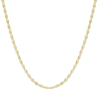 CORRENTE BATIDA LAMINADA BANHADA A OURO 18K