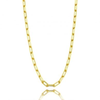 CORRENTE ELO CARTIER BANHADA A OURO 18K