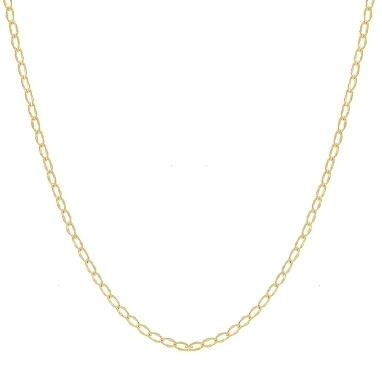 CORRENTE ELO LOSANGO  TRABALHADA BANHADA A OURO 18K