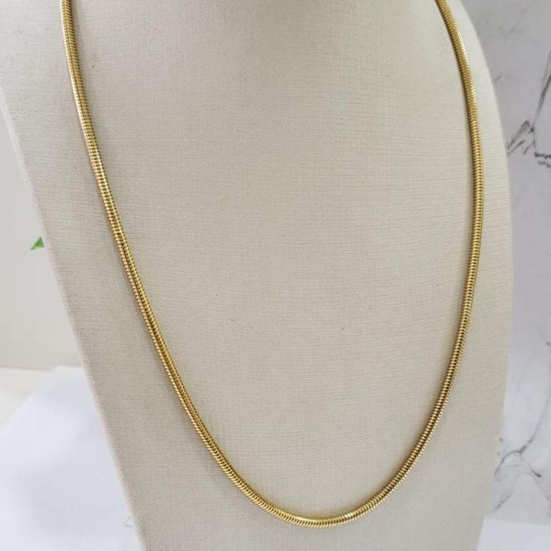 CORRENTE FIO ALEMAO BANHADO A OURO 18K