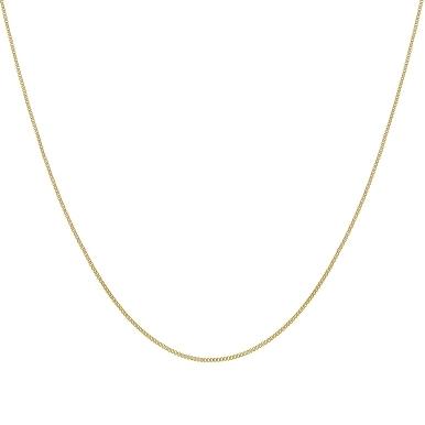 Corrente veneziana sem extensor 40cm  banhado a ouro 18K