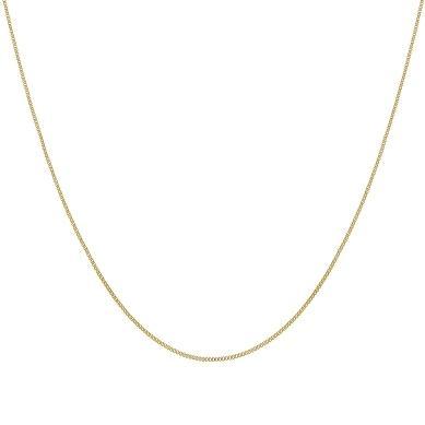 Corrente veneziana sem extensor um pouco mais grossa  banhado a ouro 18K
