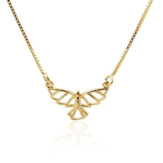 GARGANTILHA ESPIRITO SANTO BANHADO A OURO 18K