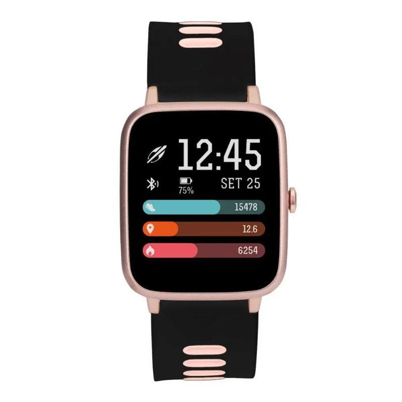 Relogio smartwatch feminino mormaii cx preta MOLIFEGAM/8P com bronze e pulseira preta