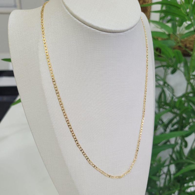 CORRENTE ELO GUTTI FINO BANHADA A OURO 18K TAM45CM