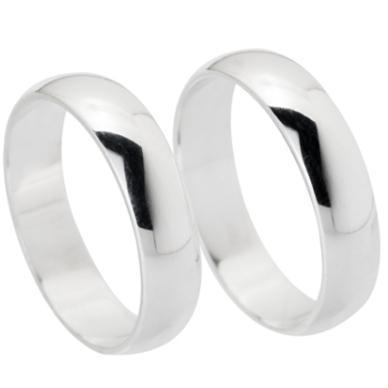 ALIANCA 4MM PRATA 925