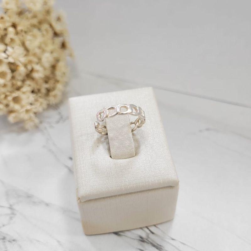 ANEL DE PRATA 925 FALANGE TODO EM ELOS