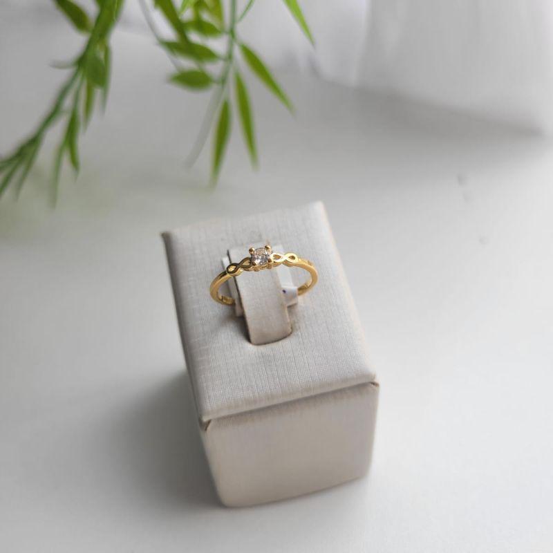 ANEL SOLITARIO COM INFINITO