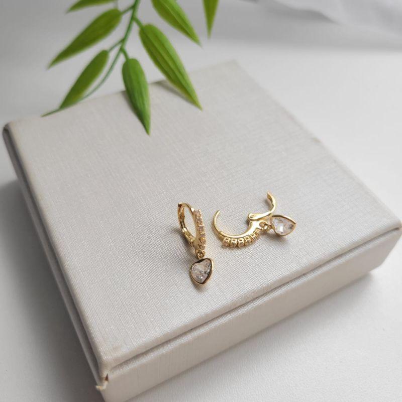 ARGOLA CORACAO ZIRCONIA P