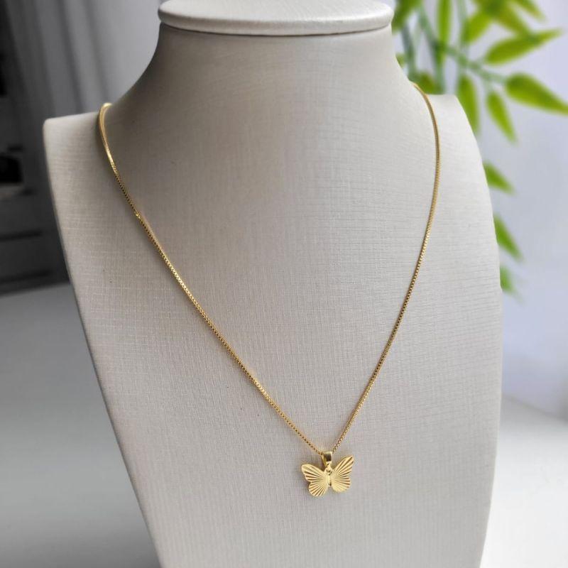 COLAR 45CM VENE BORBOLETAS