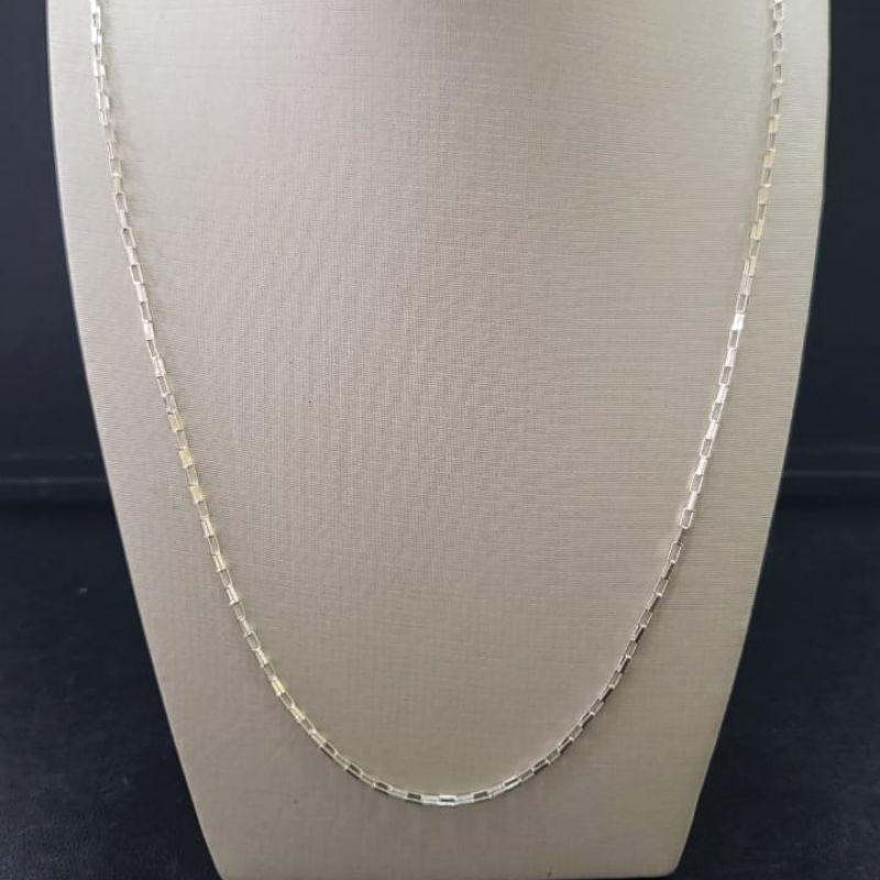 Corrente tijolinho prata 925 TAM60CM