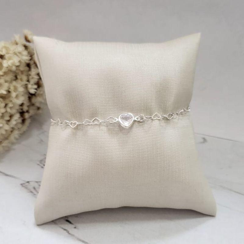 PULSEIRA ELO CORACAO E ZIRCONIA