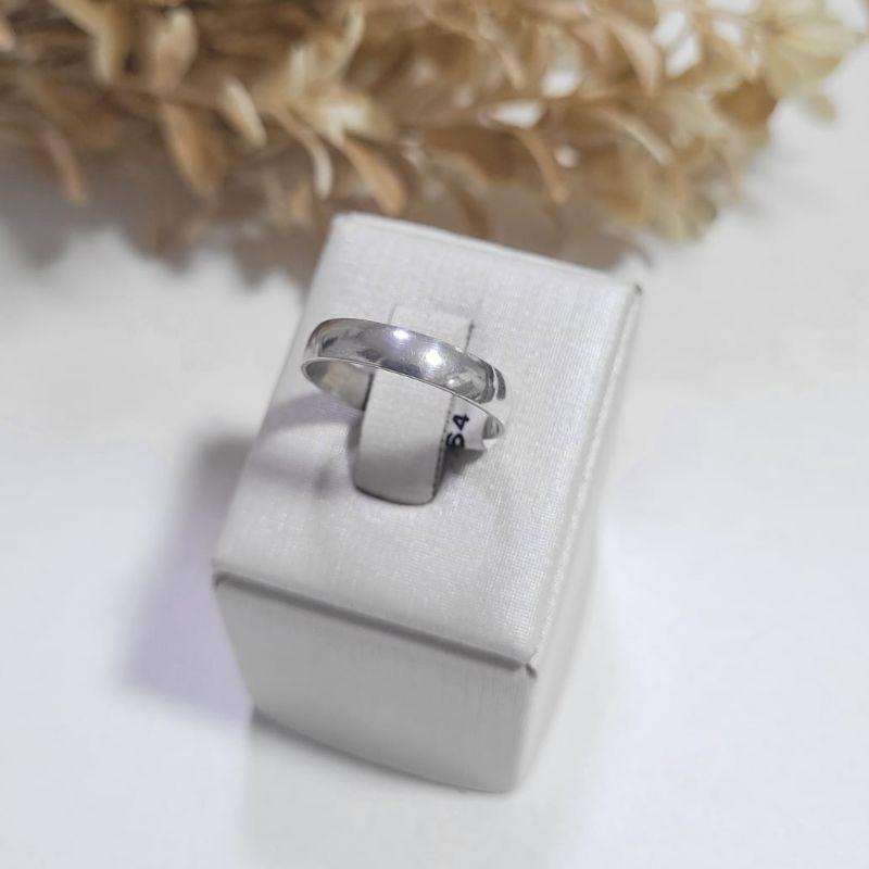 ALIANCA 4MM PRATA 925