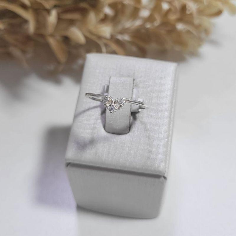 Anel triade com zirconia  prata 925
