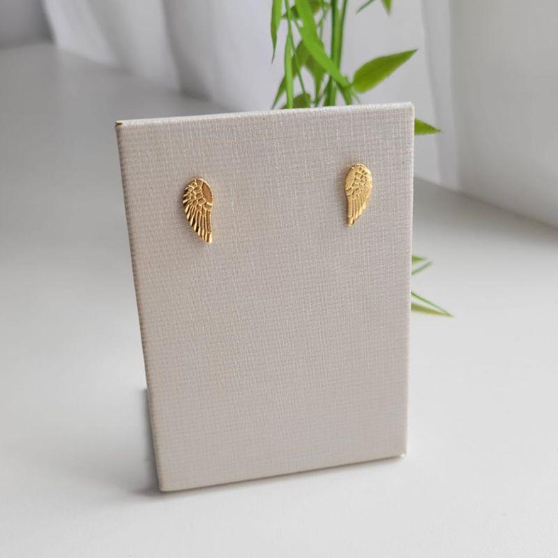 BRINCO OURINHO ASA BANHADO A OURO 18K